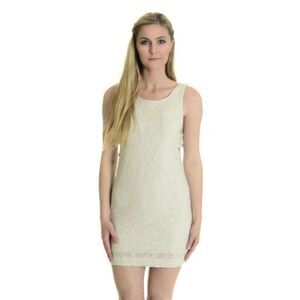 M Chaser Deep U Back Cut Sleeveless Bodycon Dress